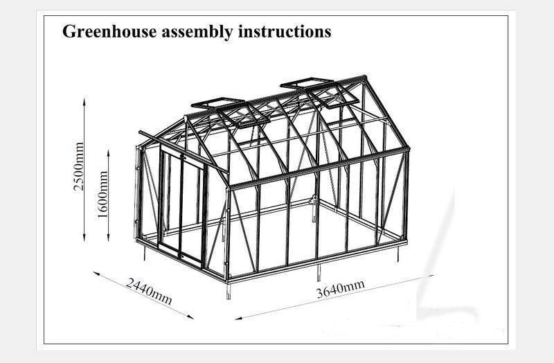 Fairway Fern Haven Glasshouse 8x12ft (Green Edition)62948102259457111