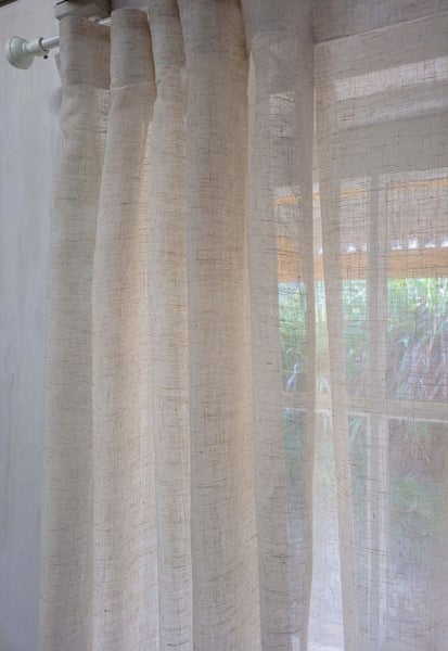 Box Pleat Sheer Curtain 1m wide x 2.2m drop Carousel 2