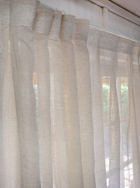 Box Pleat Sheer Curtain 1m wide x 2.1m drop Carousel 2
