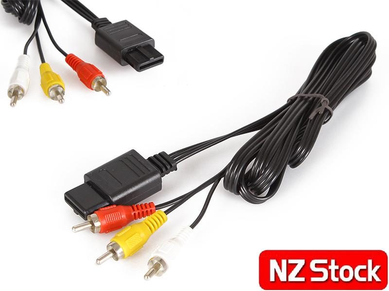 Nintendo Gamecube 64 N64 Audio Video RCA Video Cable NZ Clearance Carousel 1
