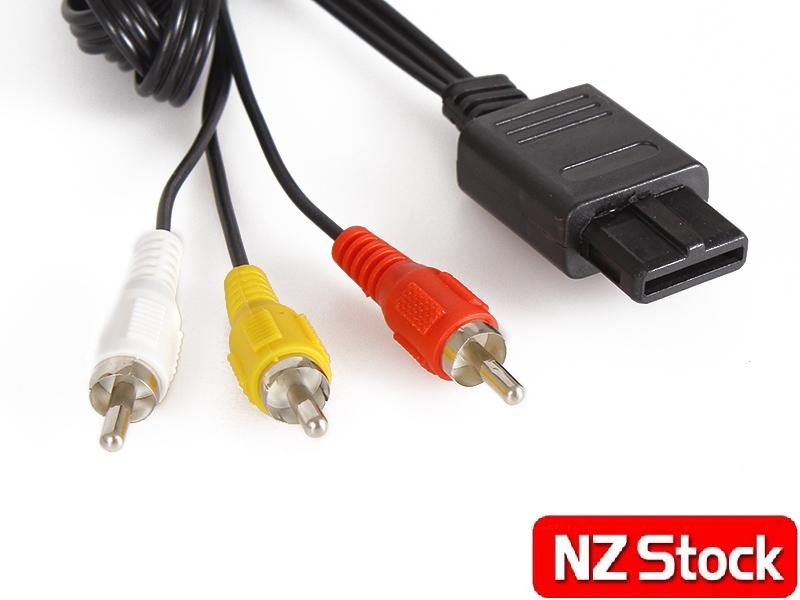 Nintendo Gamecube 64 N64 Audio Video RCA Video Cable NZ Clearance Carousel 2