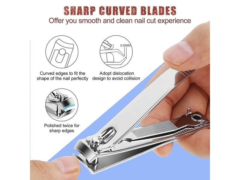 Nail Clippers Scissors For Hard Nails Splash Resistant Wide Durable Carousel 2