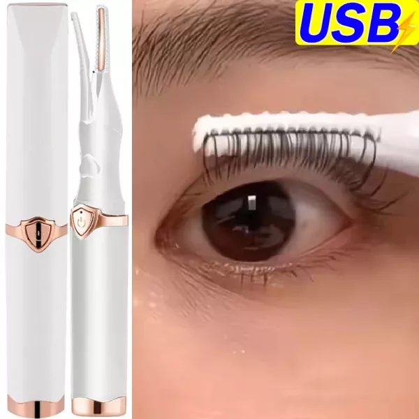 Electric Eyelash Curler USB Rechargeable Temperature Heated Eyelashes Long Carousel 2