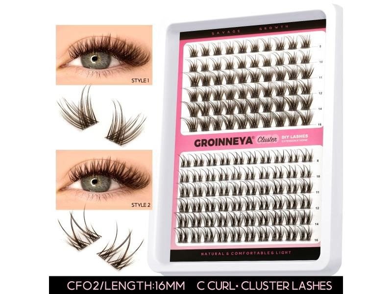 Lashes Clusters Set Extensions Kit Fake Eyelashes Mix Lash Clusters With Lash Carousel 1
