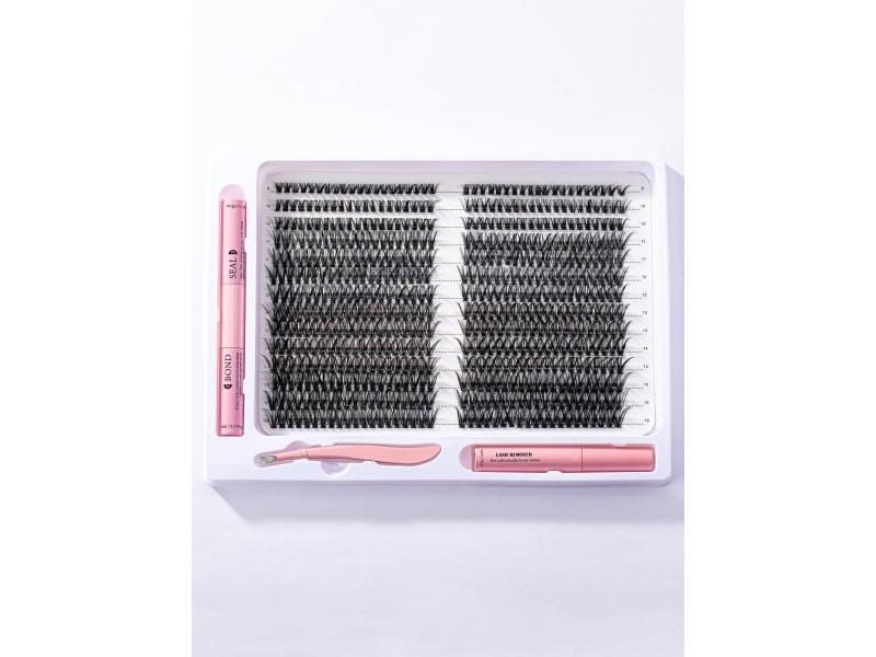 560pcs Diy Lash Extension Kit Cluster Eyelash Individual Lashes Kit Cluster Carousel 1