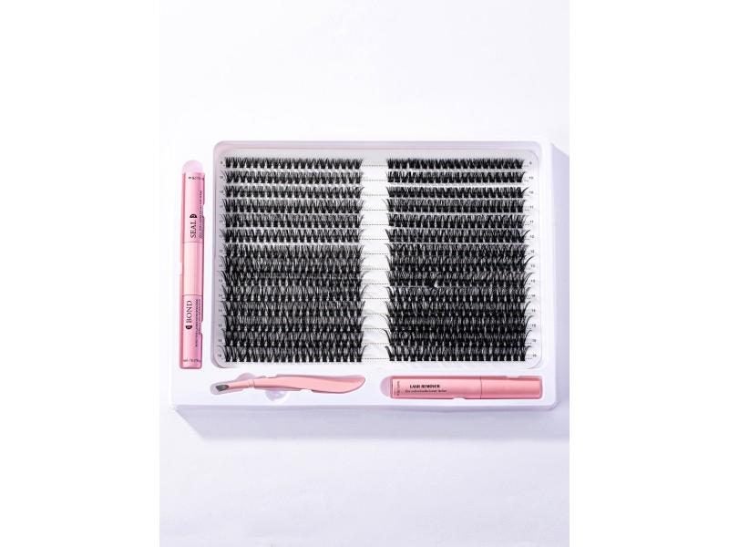 560pcs Diy Lash Extension Kit Cluster Individual Lashes With Bond Seal Glue Carousel 1