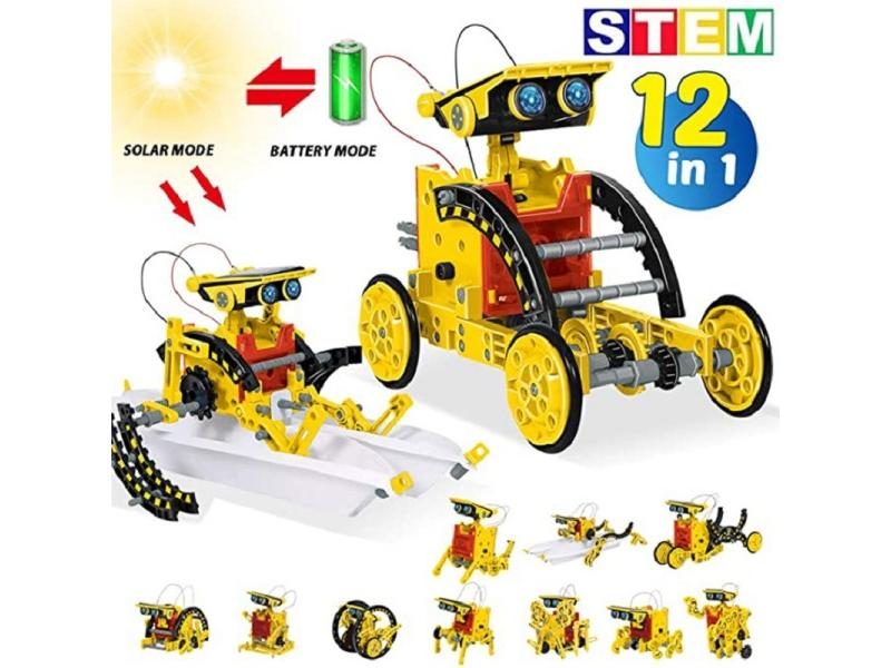 STEM Solar Robot Kit Toys For Kid Children With Solar Power Carousel 1