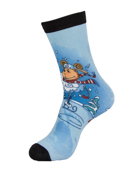 Digital Printing Xmas gift socks Carousel 2