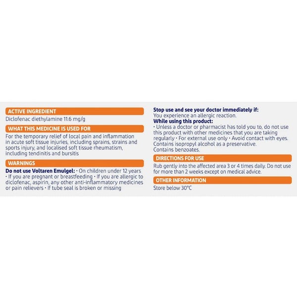 Voltaren Pain Relief Emulgel Muscle And Back 20g Carousel 2