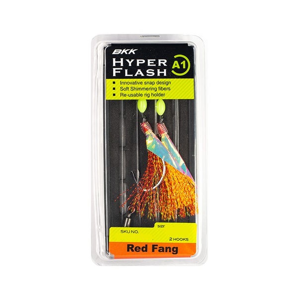 BKK HYPER FLASH B2 RED FANG (BN Octopus Beak+Orange/Red) 8/0 Carousel 1