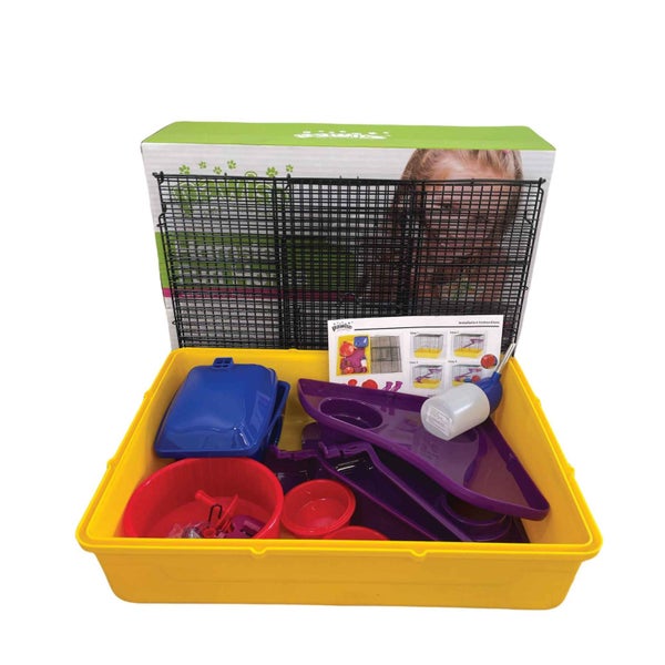 Hamster Fun Home Large Mouse Cage 40.5x30x37cm Pet Mice Rat Play House Enclosure Carousel 8