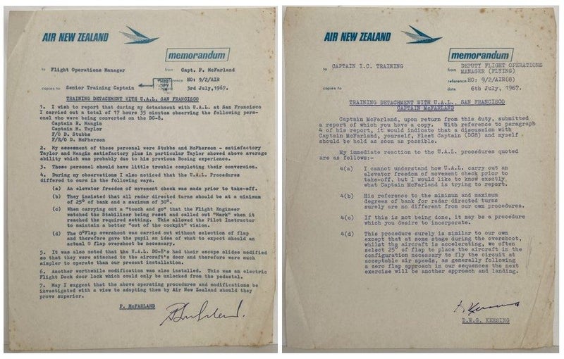 VINTAGE LETTERHEAD: Air New Zealand Ltd 1967 Carousel 1