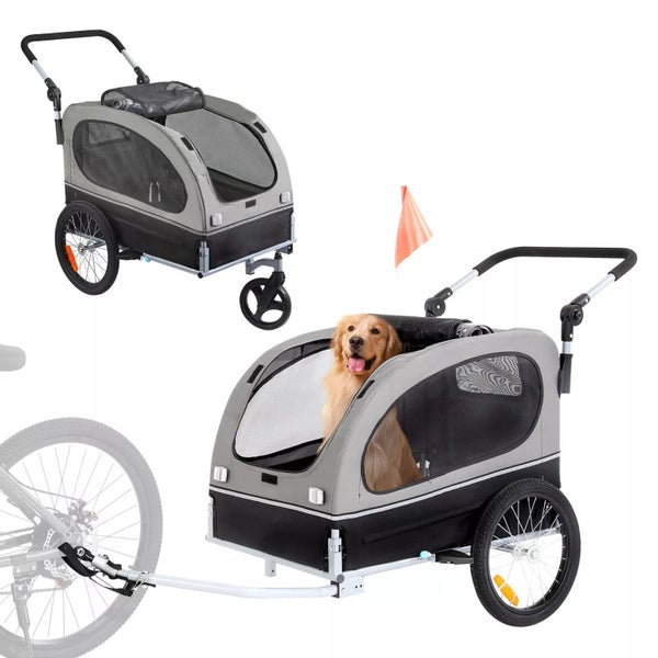 Pet Bicycle Trailer & Stroller Dog Cat Bike Carrier 40 kg 40kg Water Resistant Carousel 1