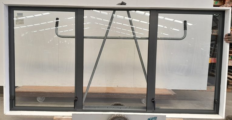 Denim Blue Double Glazed Aluminum Twin Awning Window H1200 x W2400 DR12457 Carousel 2
