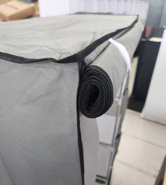 Portable wardrobe with cover grey. Carousel 7