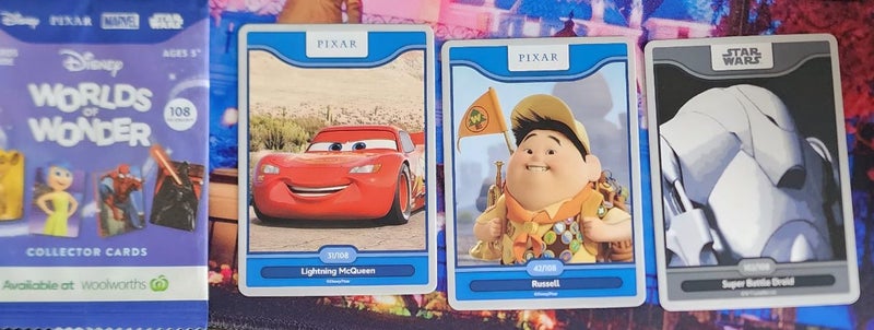 Woolworths Disney World of wonder cards x3 Carousel 1