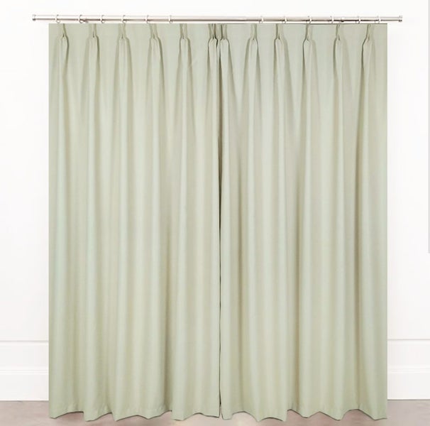 SALE 50% OFF--Blockout Pinch Pleat Curtains/drapes 2.8 wide x 2.4m Drop *A PAIR* Carousel 2