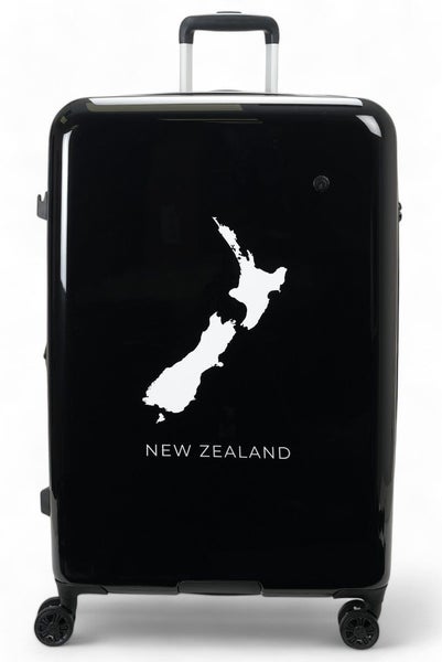 Caselite NZ Map 77cm Hardside Checked Suitcase Black Carousel 2