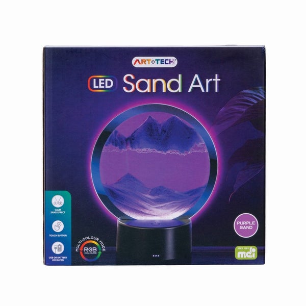 LED Sand Art - Purple (19cm) Carousel 1