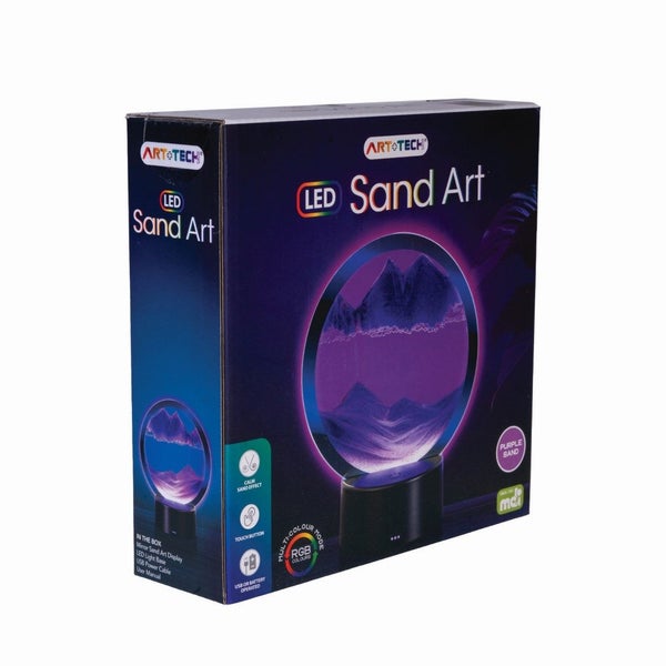 LED Sand Art - Purple (19cm) Carousel 4