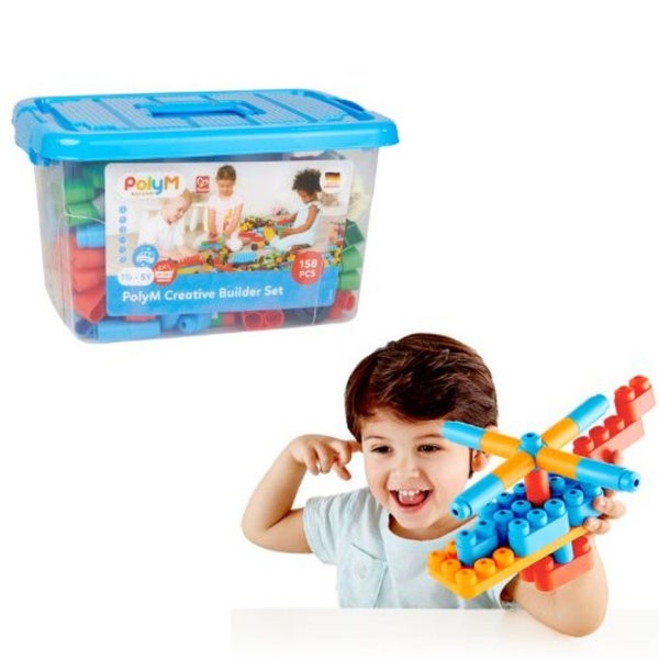 Creative Builder Set - PolyM Square Bucket Set (158pcs) Carousel 1