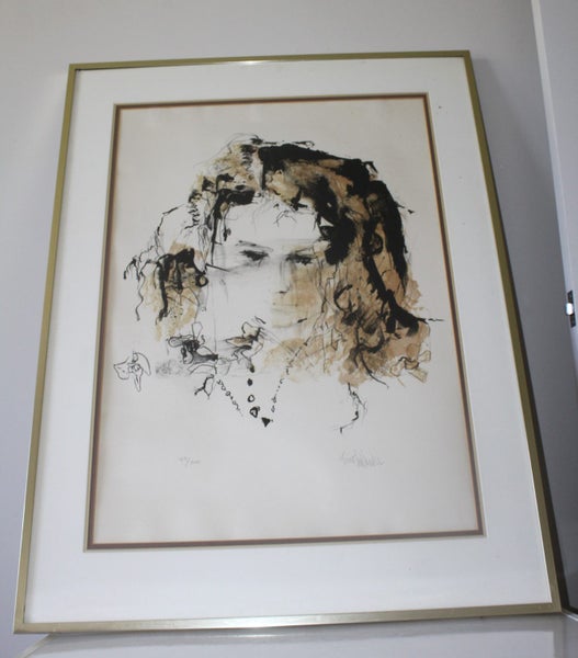+++ IMPRESSIVE ABSTRACT PORTRAIT LIMITED EDITION 189/300 PRINT +++ Carousel 2