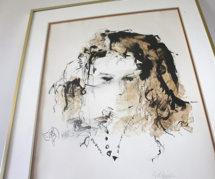 +++ IMPRESSIVE ABSTRACT PORTRAIT LIMITED EDITION 189/300 PRINT +++ Carousel 1