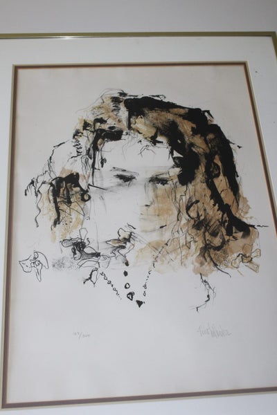 +++ IMPRESSIVE ABSTRACT PORTRAIT LIMITED EDITION 189/300 PRINT +++ Carousel 18