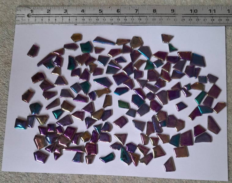 200g crazy iridescent mosaic tiles628647388776991117