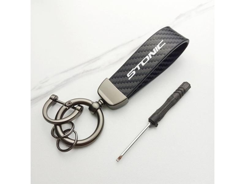 Car Keychain Key Ring Decor Auto Accessories For Kia PICANTO RIO MOHAVE Carousel 1