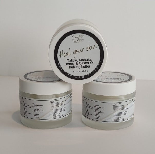 Tallow, Manuka Honey and Castor Oil Healing Butter - 50ml62939540413569114