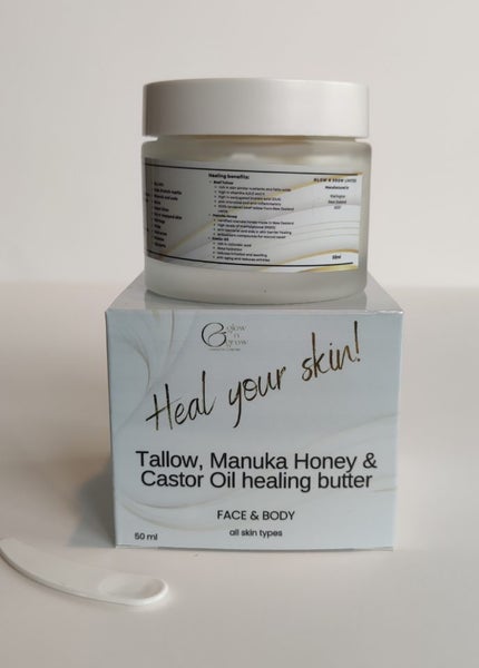 Tallow, Manuka Honey and Castor Oil Healing Butter - 50ml62939540413569111