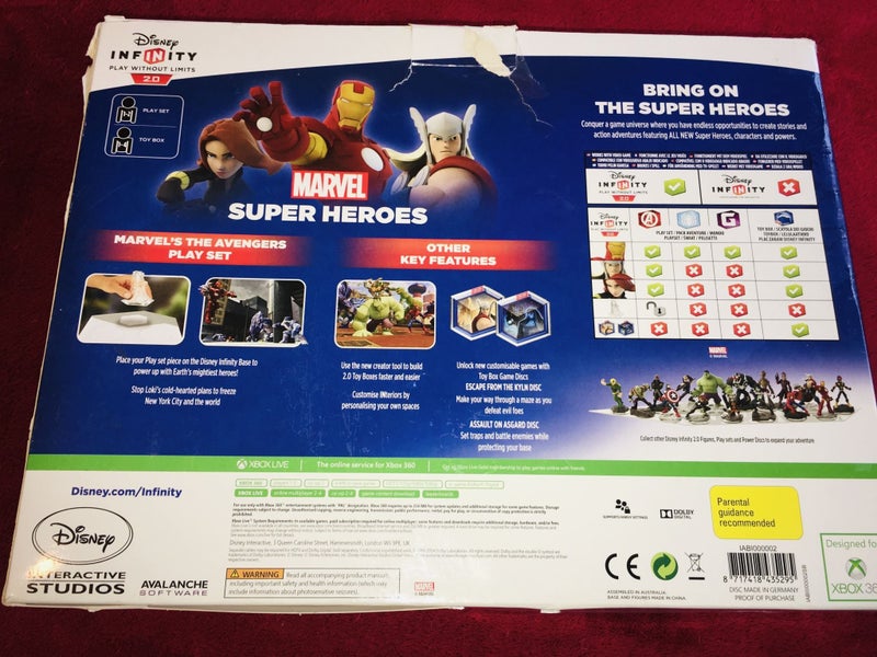 Disney Infinity 2.0 Starter Pack - Marvel Super Heroes - XBOX 360 Game64048414000771111