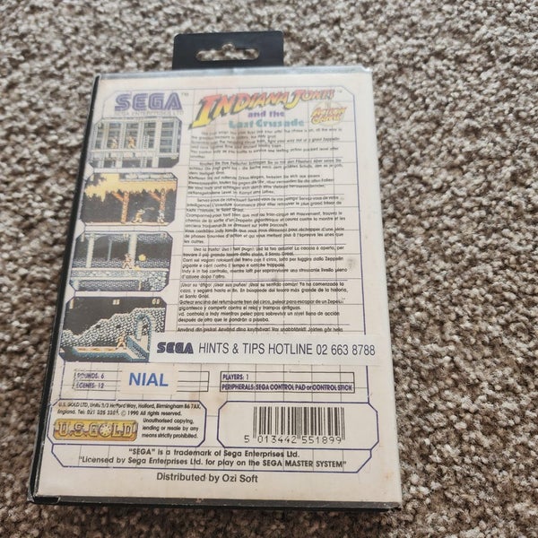 Indiana Jones and the last crusade Sega Master system Carousel 2