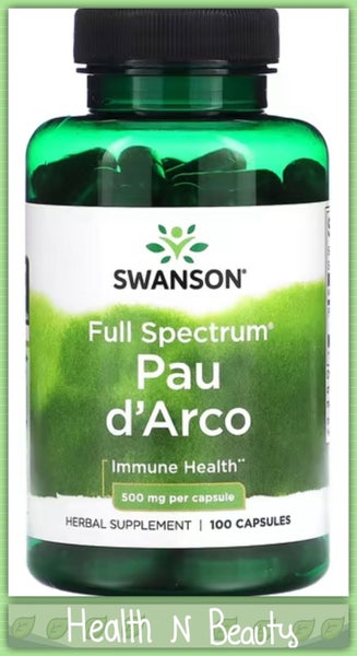 SWANSON PAU D'ARCO 500 MG 100 CAPS - BB0627 Carousel 1