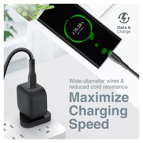 Promate 1M USB-C to USB-C Cable - Black (XCORD-CC.BLK) Carousel 2