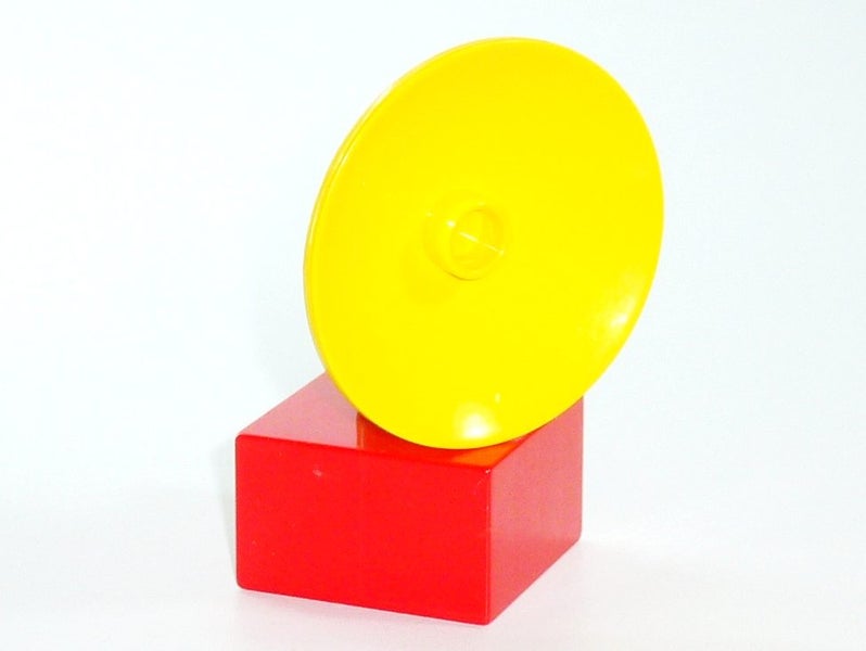 ®™DUPLO - 1 Yellow Dish 3 x 3 Inverted (Radar) with Red Stand ~Retired 2016~ Carousel 2