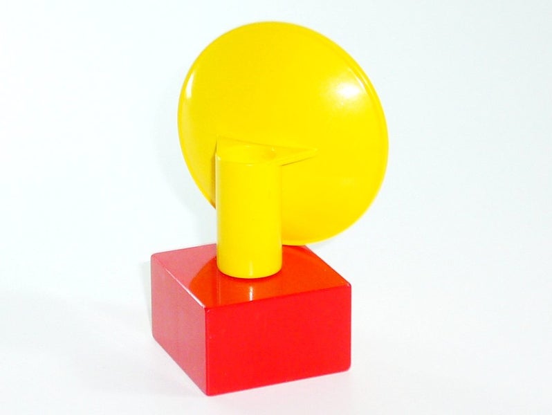 ®™DUPLO - 1 Yellow Dish 3 x 3 Inverted (Radar) with Red Stand ~Retired 2016~ Carousel 3