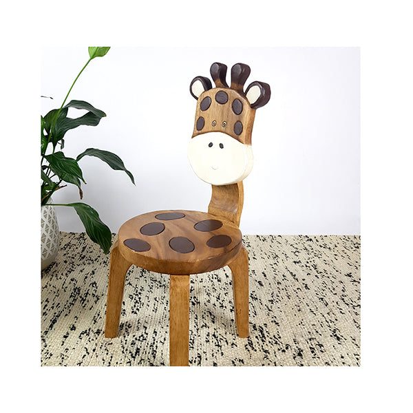 Kids Wooden Chair Giraffe Carousel 4