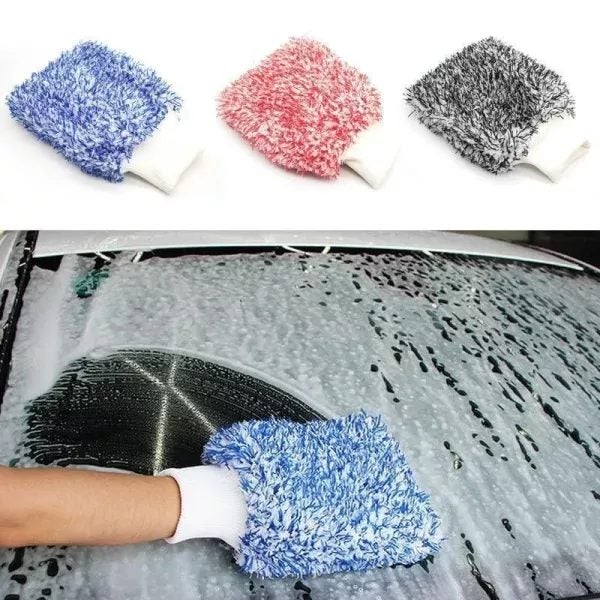 Car Cleaning Glove Ultra Soft Mitt Microfiber Wash High Density Scratch Free Carousel 2