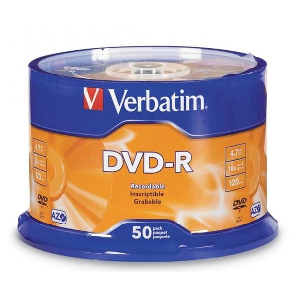 Verbatim DVD-R 4.7GB 16X 50 Pack (MV260) Carousel 1