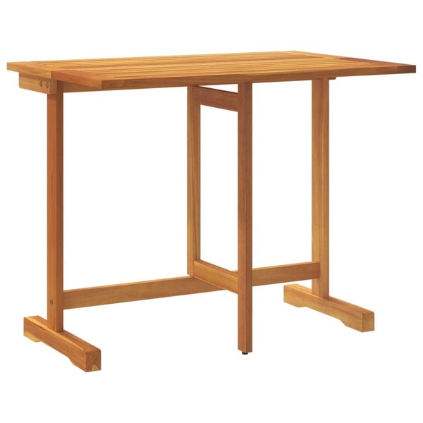 NZ LOCAL STOCK-Folding Balcony Table 90X60X72 Cm Solid Wood Acacia Tlanki Carousel 2