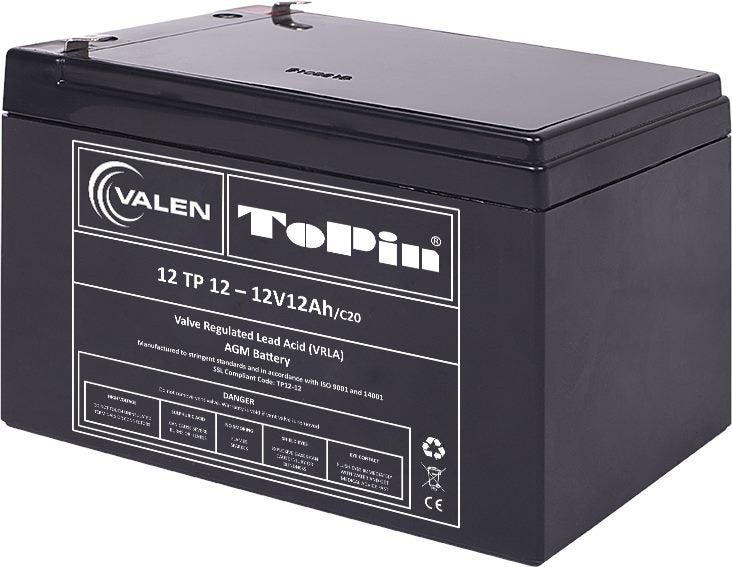 2 x Valen Topin 12V 12AH Mobility Batteries Carousel 1