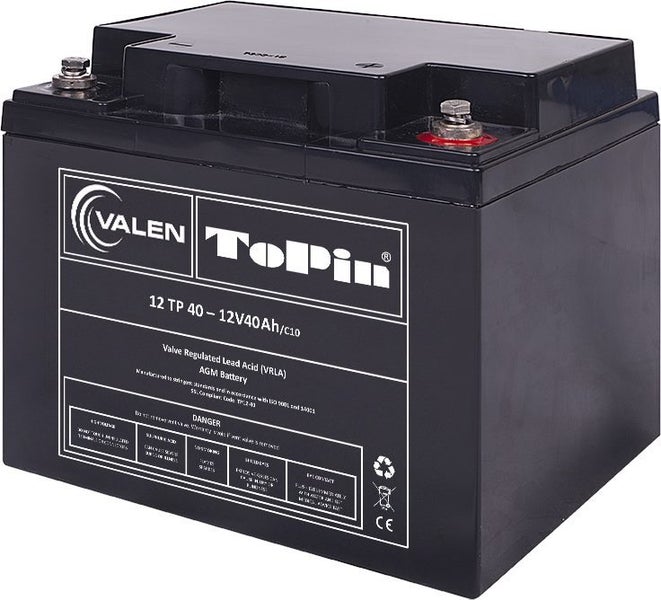 2 x Valen Topin 12V 40AH Mobility Batteries Carousel 1