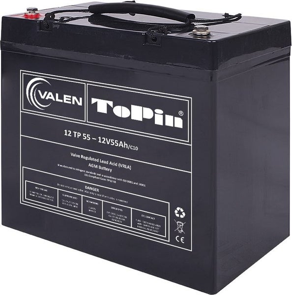 2 x Valen Topin 12V 55AH Mobility Batteries Carousel 1