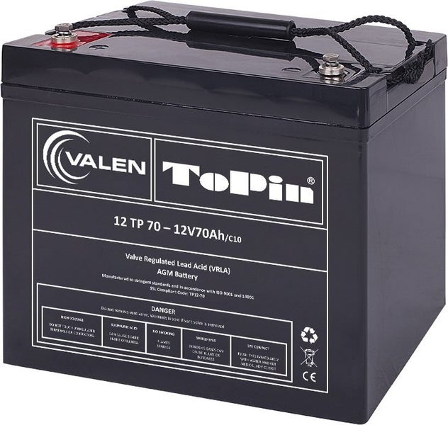 2 x Valen Topin 12V 70AH Mobility Batteries Carousel 1