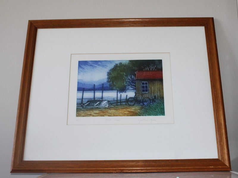 +++ CHYNTHIA TALYOR "THE BOAT SHED" ARTIST'S PROOF PRINT +++ Carousel 2