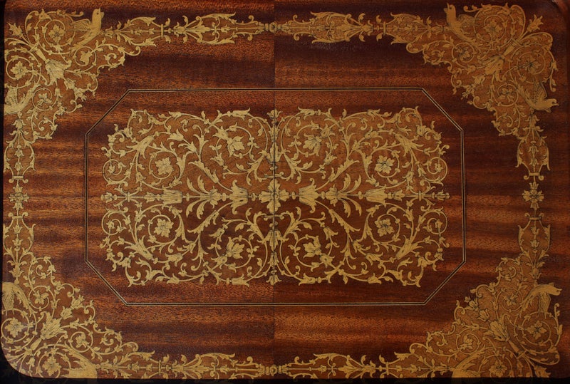 Sorrento Ware Italian Vintage Marquetry Wood Serving Tray late 1930s: Beautiful Carousel 2