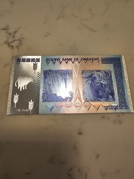 zimbabwe note 100 trillion imitation holographic Carousel 2