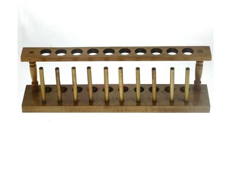 Wooden Test Tube Rack 10 Hole Diameter 20mm Wooden Wooden Test Tube Rack Carousel 1